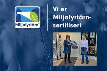 Miljøfyrtårn sertifisert